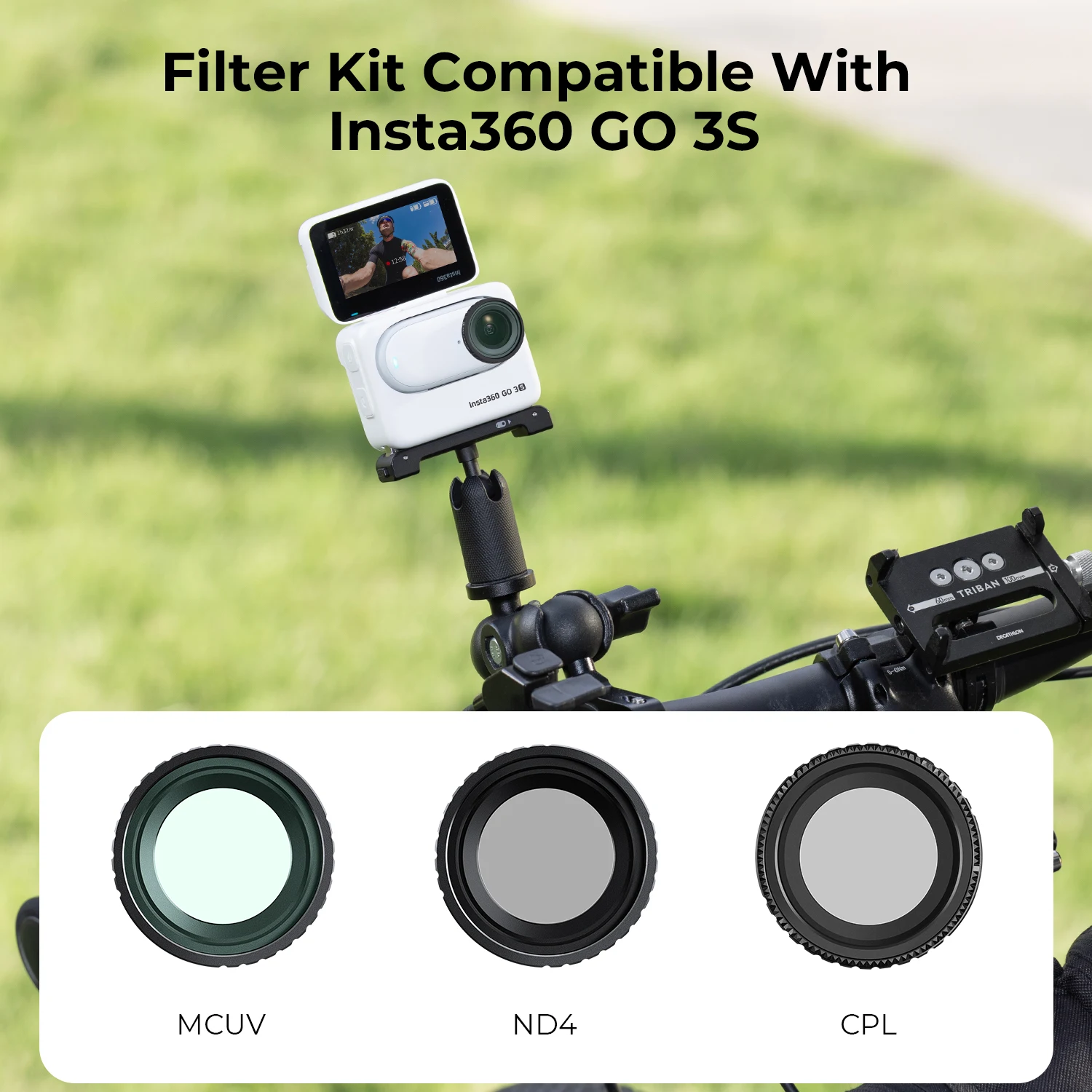 K&F CONCEPT 3-Piece MCUV CPL N - đánh giá và giá Insta360 Camera Go 3
