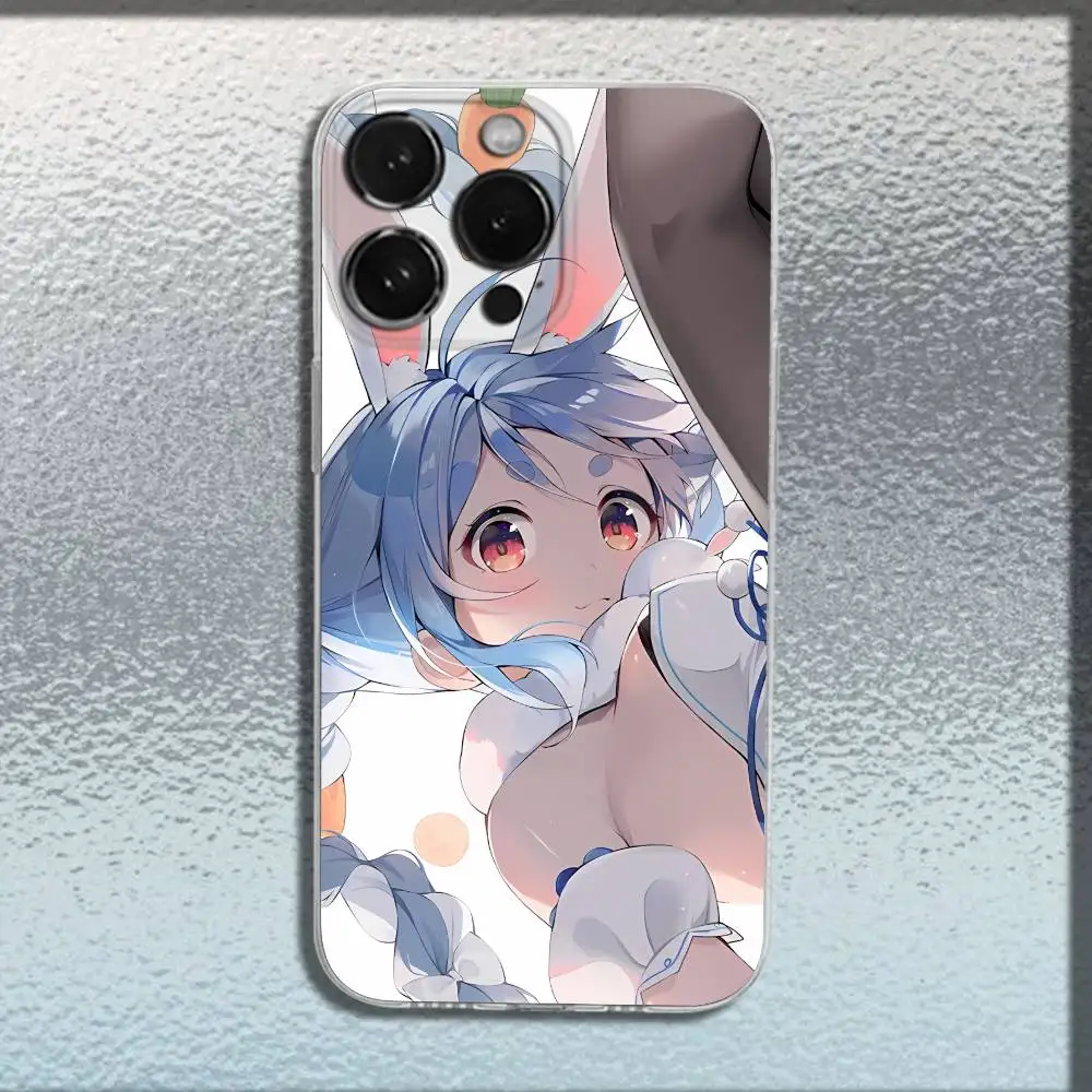 U-Usada Pekora Hololive Phone Case For iPhone 17,16,15,14,13,12,11,Pro,Max,Plus,E,SE4,Air,Mini Transparent Cover