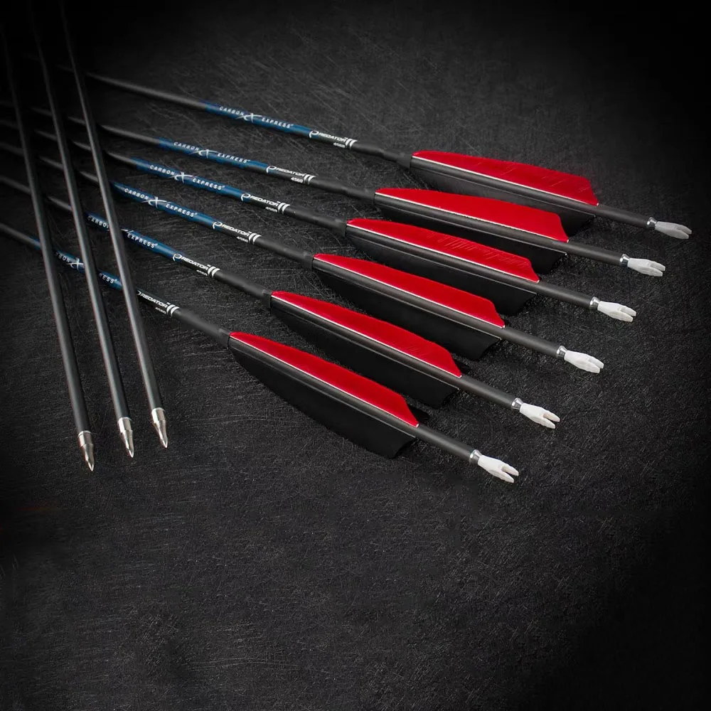

Carbon Express Predator ID6,2 мм Стрелы из чистого углерода Spine300,340,400,500,600,700 Полные стрелы для охоты и стрельбы из лука