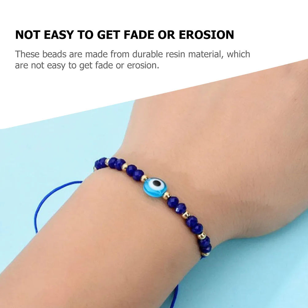 

Красочные смоляные бусины с узором в виде глаз, сделай сам, бусины для изготовления ювелирных изделий, браслеты, ожерелья, серьги, украшения, свободные бусины