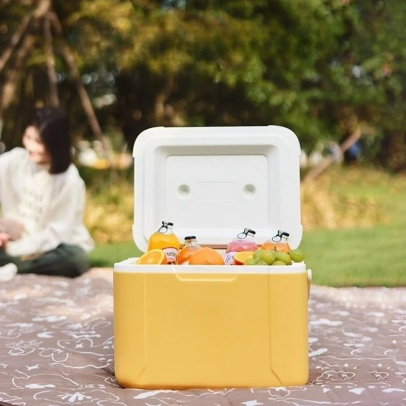

Outdoor Insulated Box Camping Picnic Mobile Refrigerator Large Capacity Insulated Bucket Outdoor Supplies