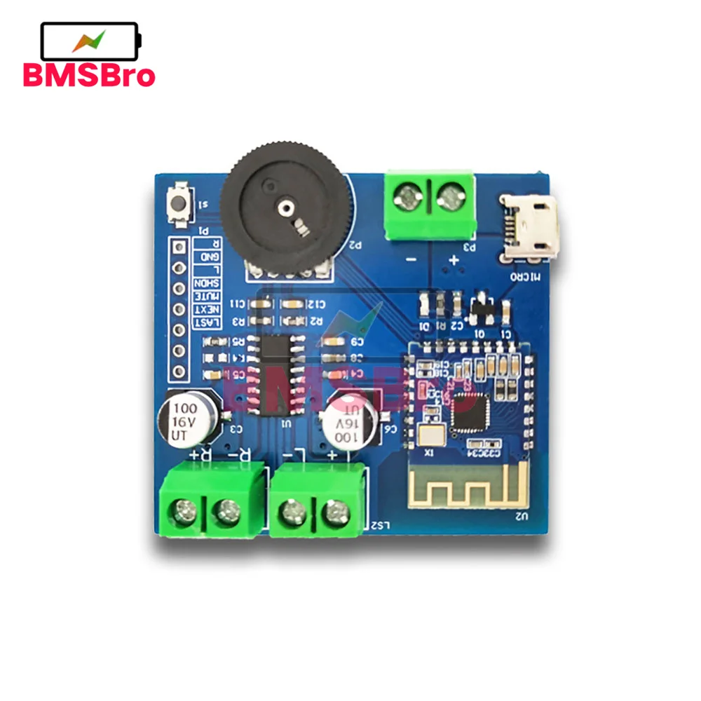 Módulo amplificador de potencia estéreo de Audio 2*5W Bluetooth 4,2 BLE4.2 placa estéreo sin pérdidas de doble canal inalámbrico bajo consumo de energía