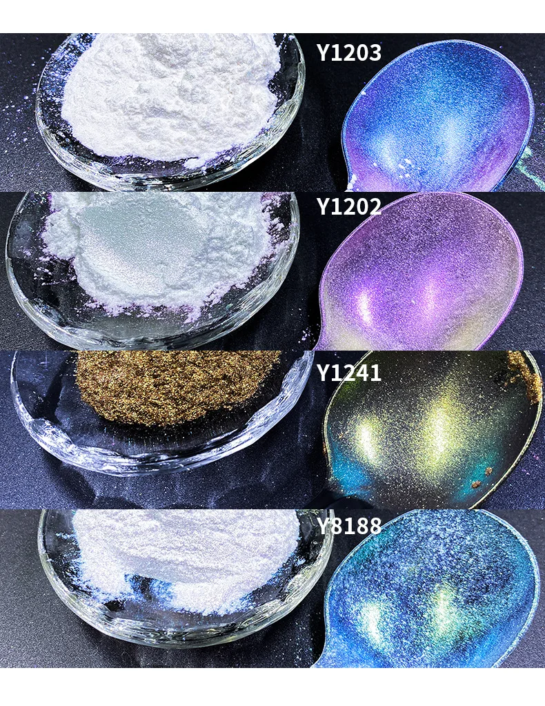1 kg/Beutel Chamäleon-Farbverschiebungspulver – ultrapigmentiertes schillerndes Regenbogenpigment für atemberaubende Nagelkunst und Kosmetika