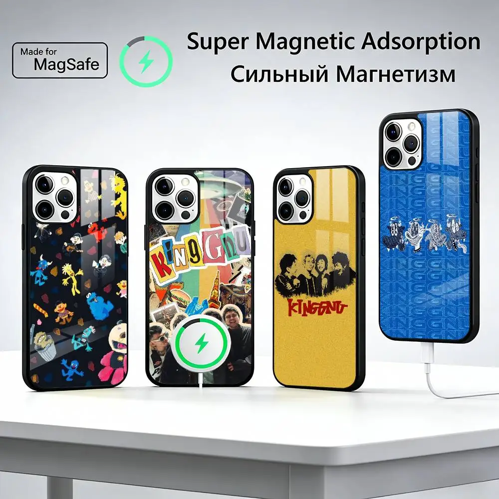 

The Band K-King-G-Gnu For Magsafe Phone Case for iPhone 17 16 15 14 13 12 11 Series Wireless Charging