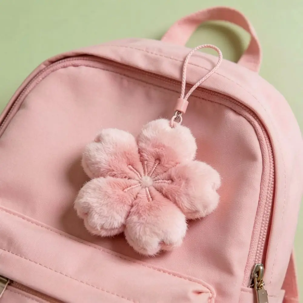 

New Sakura Series Keychain DIY Plush Bag Pendant Cartoon Soft Bag Charm Backpack Decoration