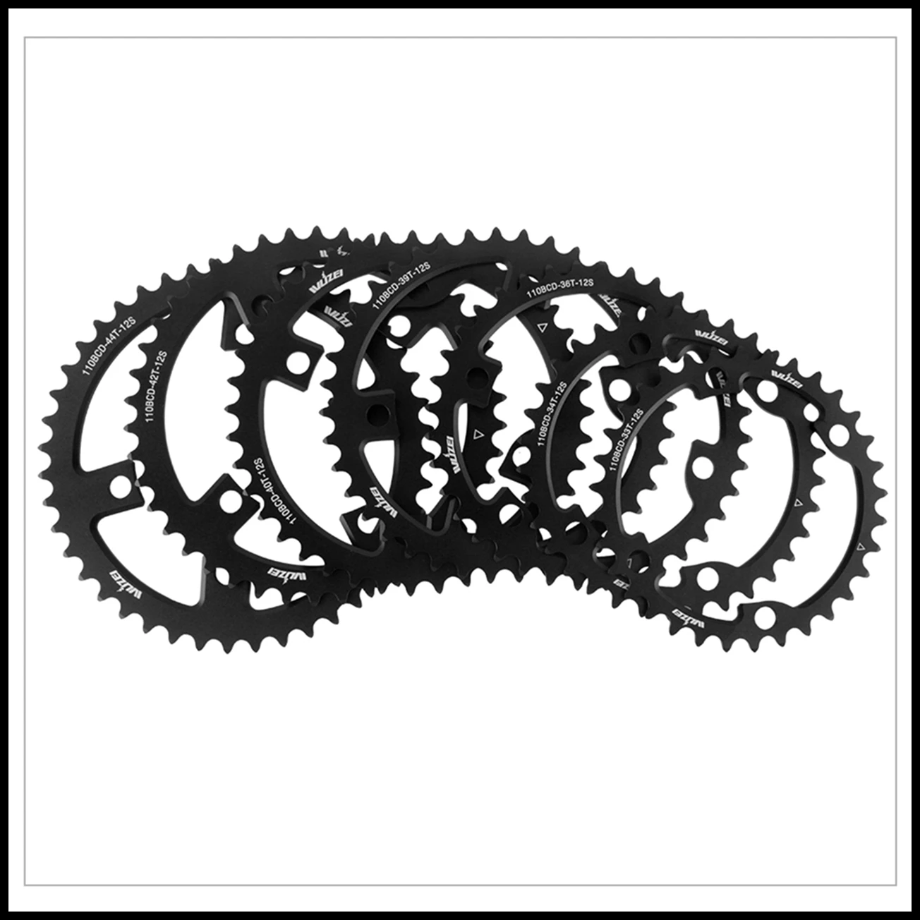 WUZEI 110BCD Rennrad Doppelkettenblatt 2x 10 11 12 Gang Fahrradkettenblatt für Shimano 105 5800 6800 DA9000 58/44T 56/42T – Detail 27
