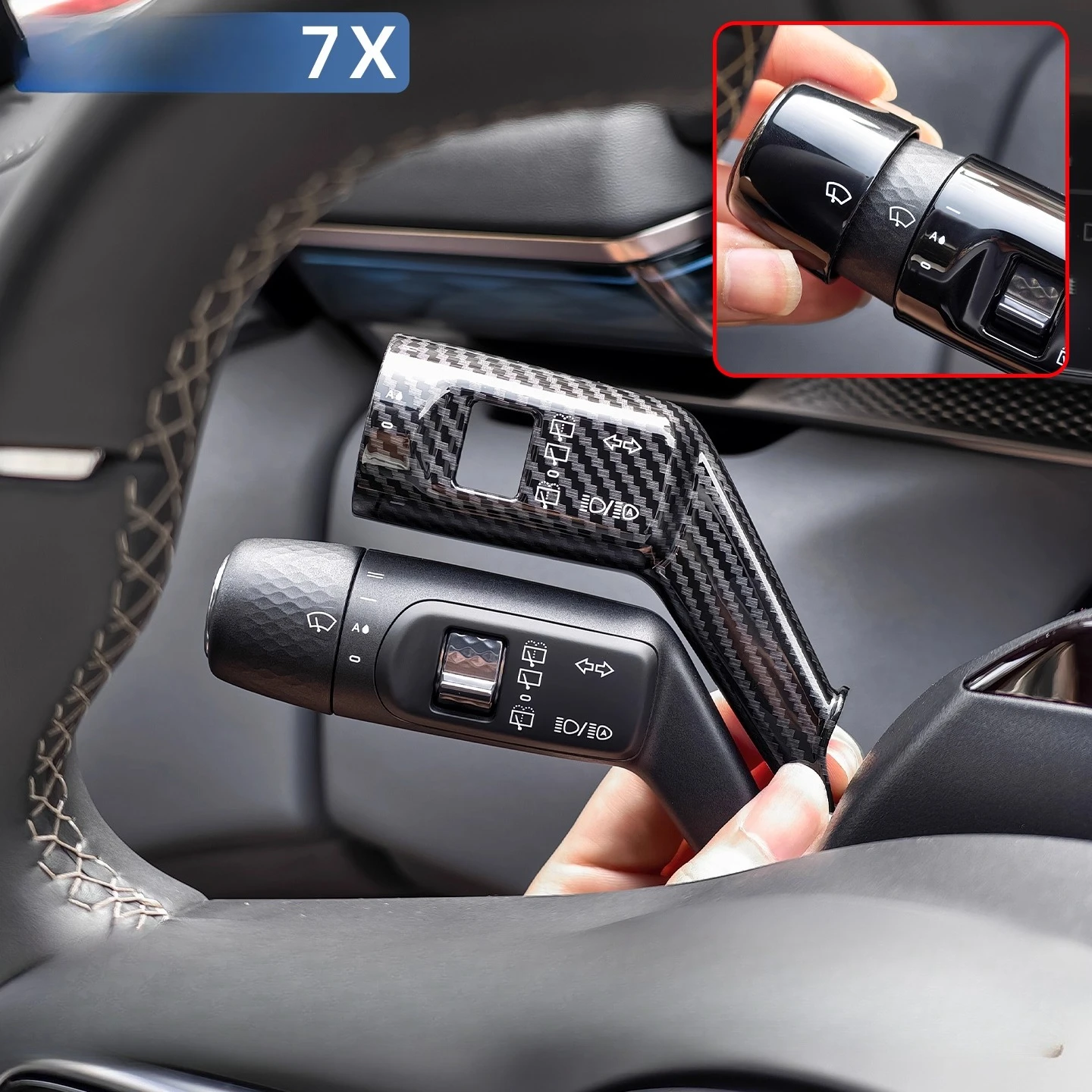 

Накладка переключателя стеклоочистителя на руле, крышка управления переключателем фар для Zeekr 7X/9X/MIX/X