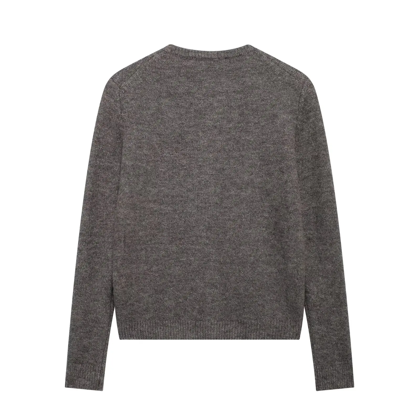 Casual Chic Women Cardigan Long Sleeve Metal Button Vintage Knitting Cardigans 2025 Autumn Winter Short Sweater Coat