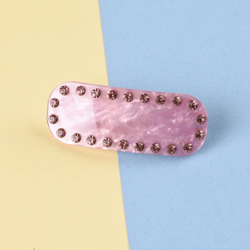 

Trendy Korean-Style Medium-Sized Mori-Style Hair Accessories with Rhinestones, Spring Clips, High-End Hair Tidying Tool, Hair Ornaments Wholesale