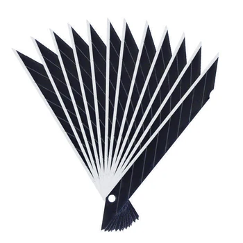 100 stks/10 doos Art Blade 9mm * 85mm Rvs Snap Trimmer Sculptuur Blade Utility Mes Algemene Hoge HQ 30 60 Graden