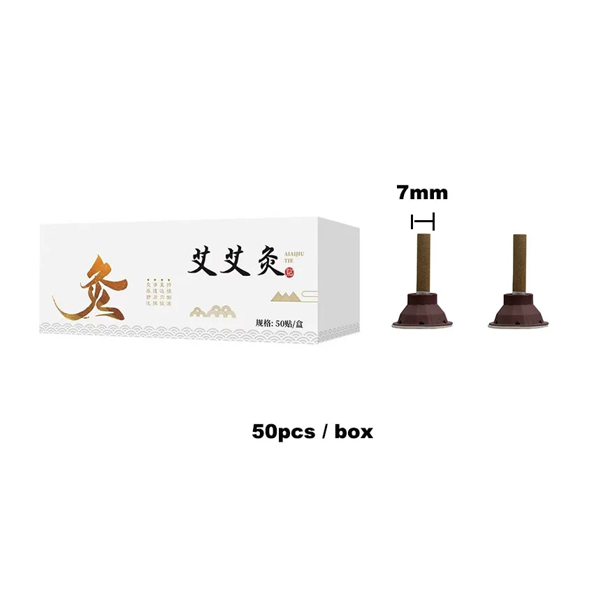 Natural Chinese Hot Selling 100% Wild Wormwood Suitable Size 7mm*40MM Mini Moxa Moxibustion Sticks