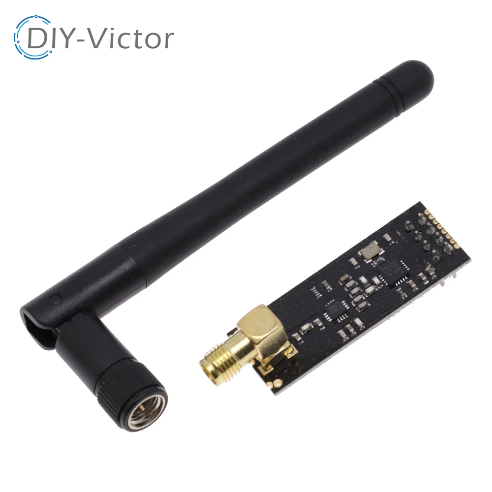 스마트 전자 안테나 무선 트랜시버 통신 모듈, 장거리 NRF24L01 + PA + LNA, 2.4G, 1100 미터, 1 세트