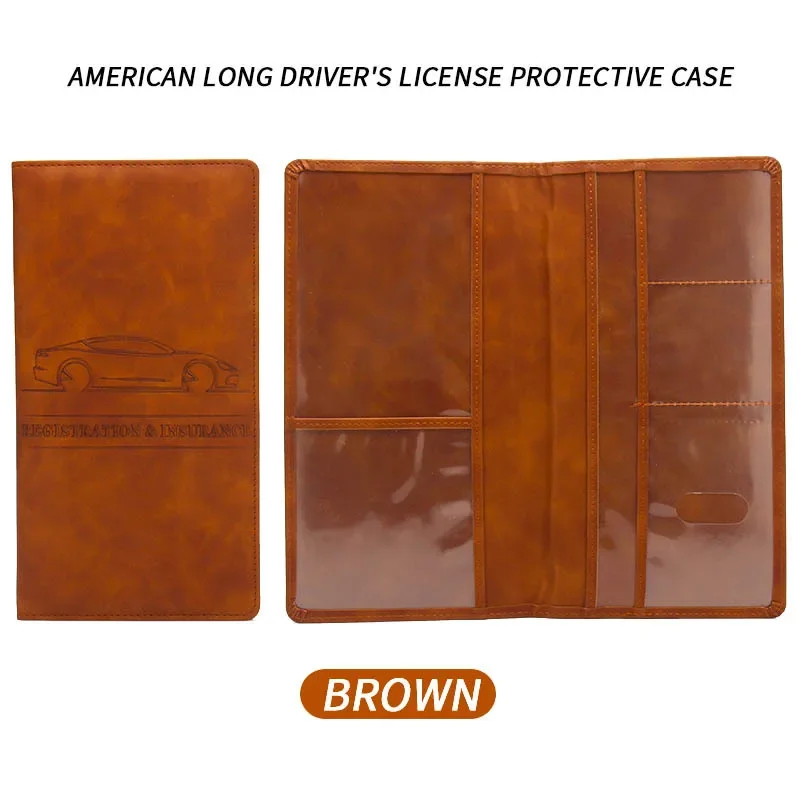 New Version Driver's License Set Card Set Long Multi-functional Holder Badge Case Package Folders Accessories