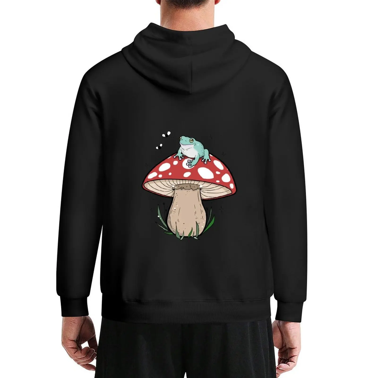 

Mushroom Frog Hoodie mens clothing men's sweat-shirt set men's clothes anime clothing hoodies and sweatshirts new