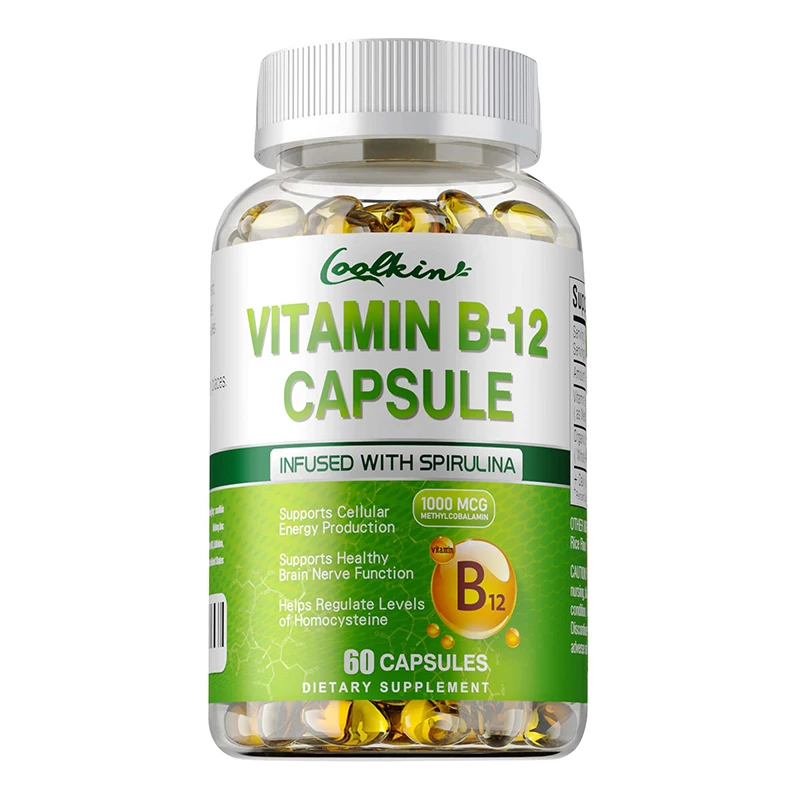 Vitamin B12 Capsules - Methylcobalamin Supplement for Mind, Energy, Brain, Mood, Heart Support