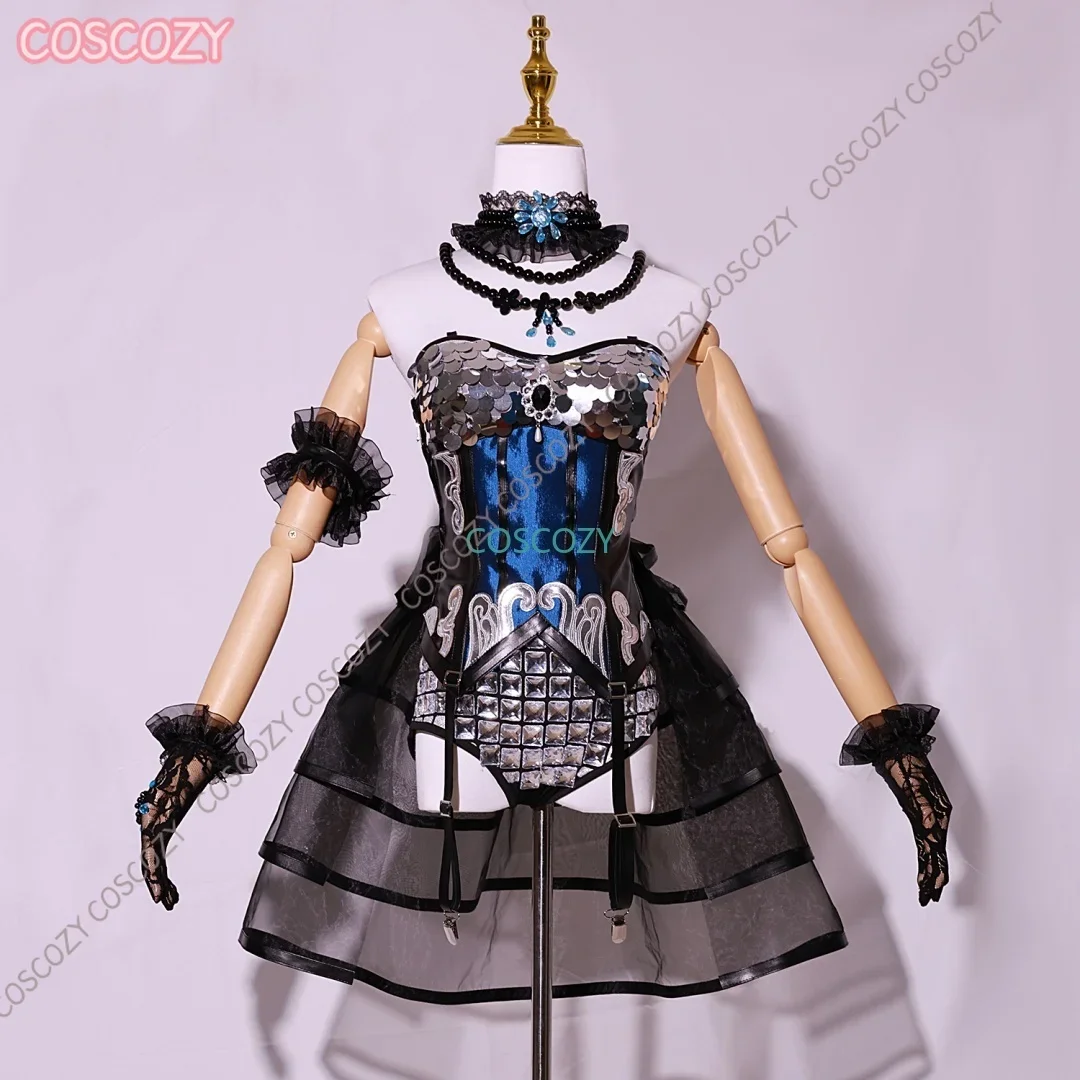 Identity V Cosplay Costume Croteau Beast Tamer Cosplay Wig Dress Under the Truth Headwear Gloves Stockings Set