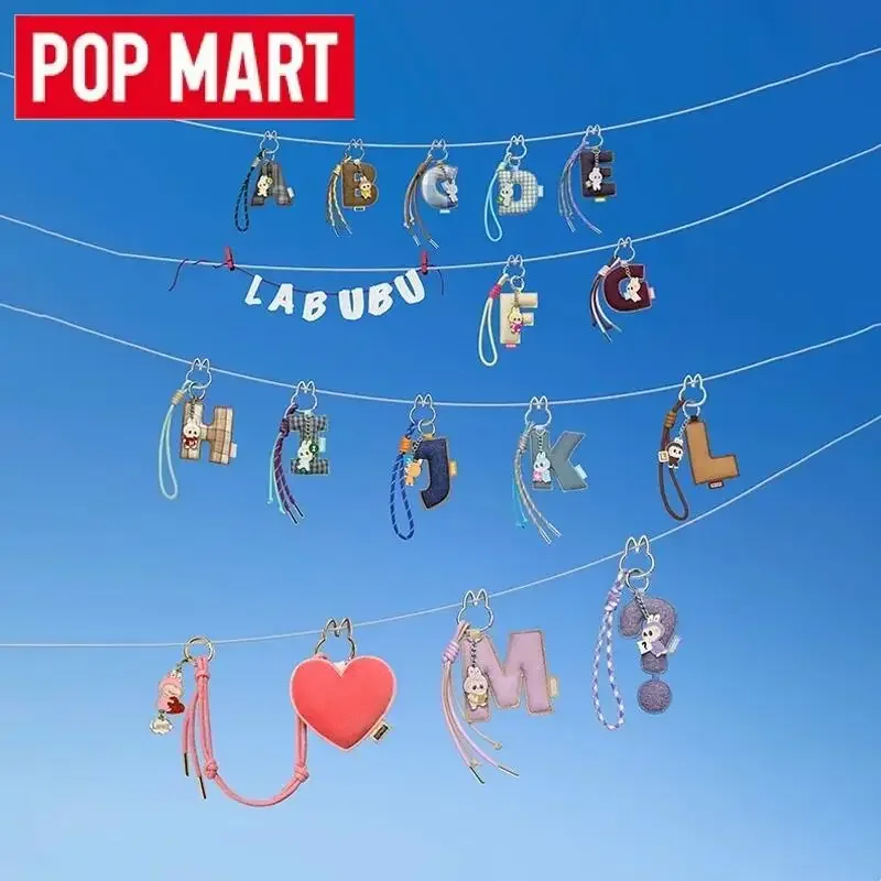 

POP MART Labubu The Monsters Pin for Love Series Letter Pendant Blind Box Toys Dolls Guess Bag Mystery Box Anime Figure Ornament