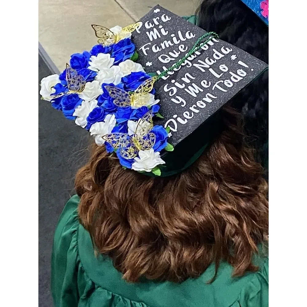 50 قطعة من الزهور الاصطناعية بالورود الزرقاء الملكية من Kesoto، رؤوس زهور صناعية من الحرير مقاس 1.6 بوصة للزينة والحرف اليدوية وحفلات الزفاف #5