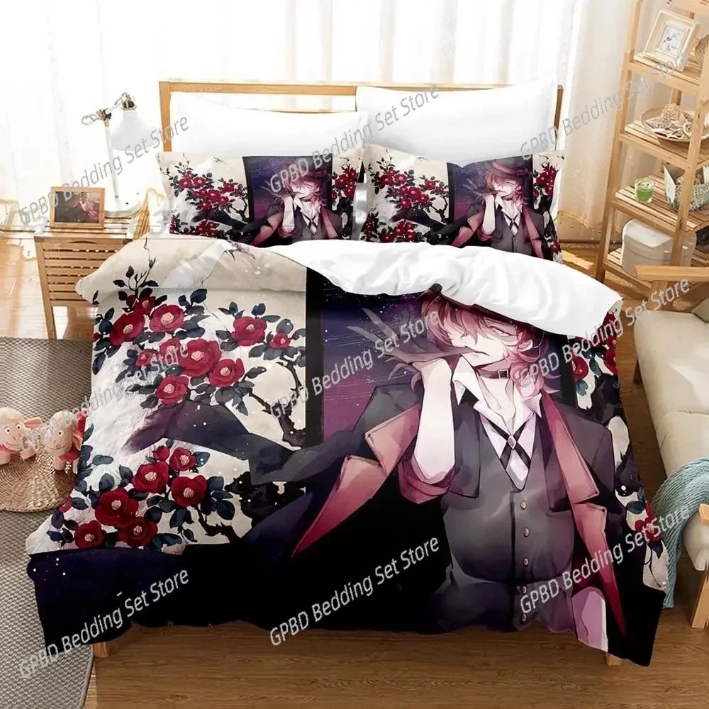 

Bungo Stray Dogs Nakahara Chuuya Comfortable Duvet Quilt Cover Pillowcase Bedding Set Children Bedroom Decoration Home Textile