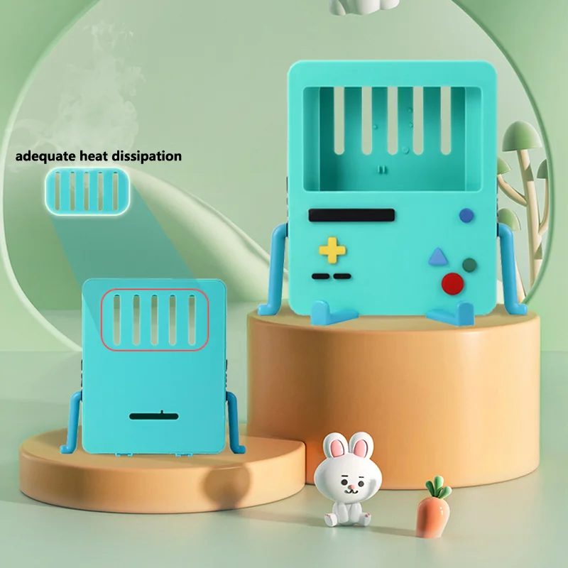 Портативная силиконовая подставка для Nintendo Switch, держатели для хранения, милые Мультяшные разноцветные аксессуары для консоли Ns