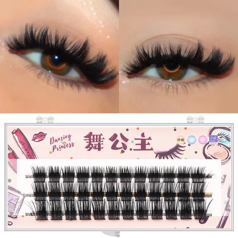 Manga Lashes 3 Reihen 3D Faux Nerz Wimpern Natürliche falsche Wimpern Anime Wimpern Weiches Licht Natürliche Wimpern Verlängerung Make-up – Detail 12