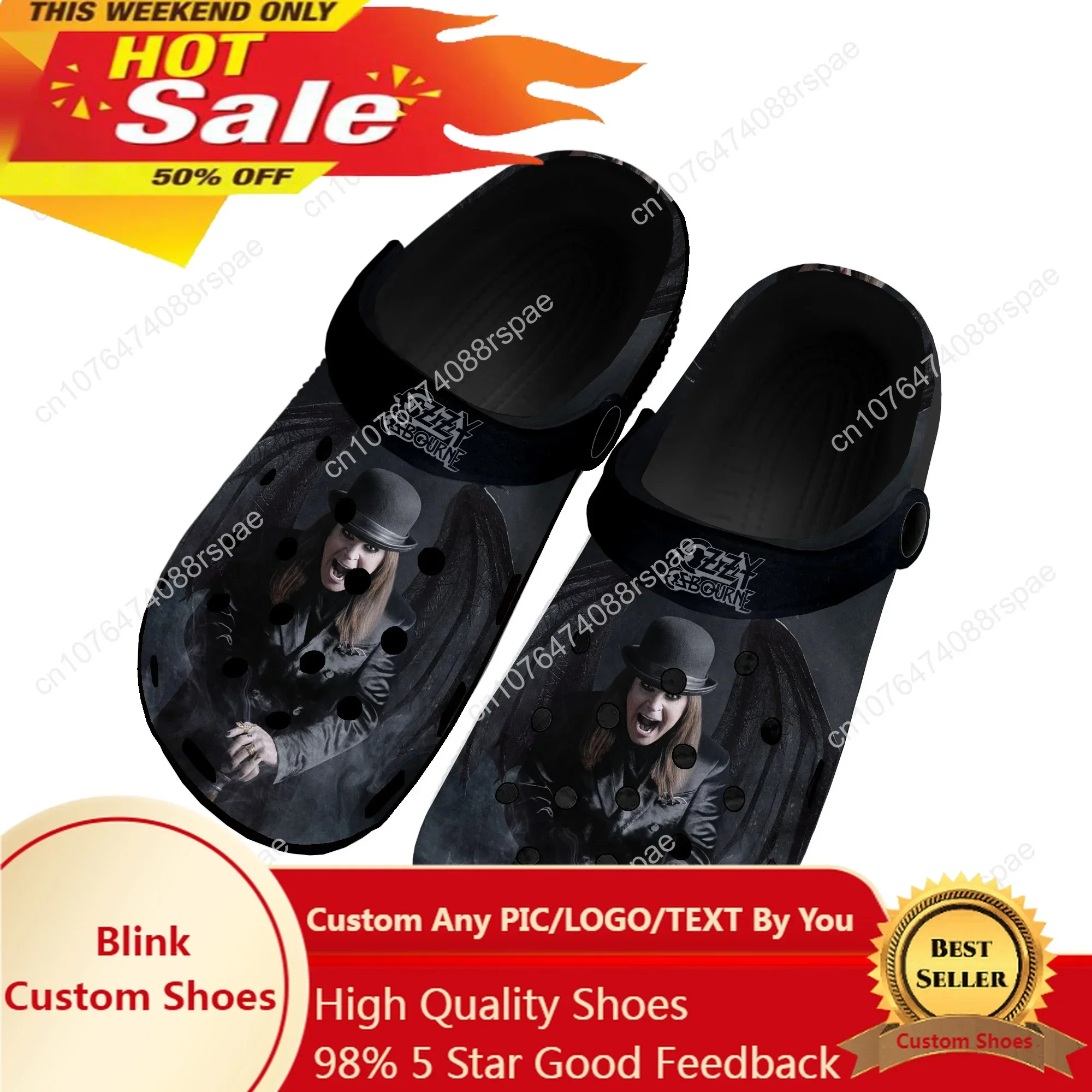 

Ozzy Metal Rock Singer Osbourne Home Clogs Custom Water Shoes Mens Womens Teenager Shoe 3D Print Garden Clog Beach Hole Slippers