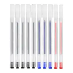 10pcs Gel Pen Set 0.5mm Black Blue Red Frosted Office School Writing Student Stationery Supplies