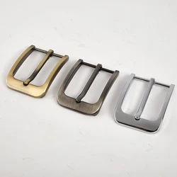 1pc 35mm Zinc Alloy Men's Casual Belt Buckle End Bar Heel bar Buckle Single Pin Half Buckle for Leather Craft Jeans Webbing