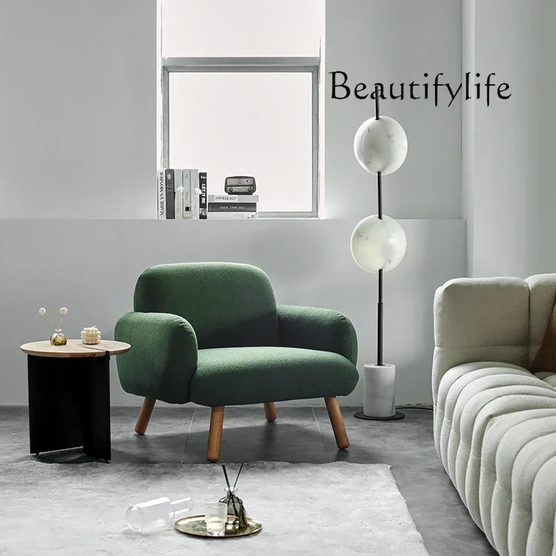 

muebles para hogar Nordic Italian single sofa chair simple modern leisure armchair reading lazy recliner
