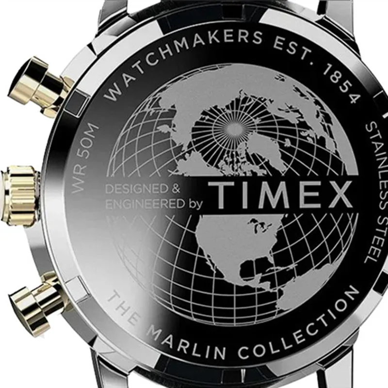 New Timex Men Watches Luxury Trend Quartz Calendar Waterproof Multi Function Fancy Round Watch Stainless Three Eyed Watch