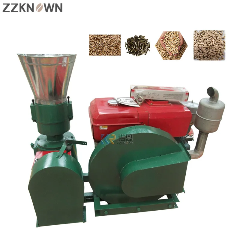 

Wet and Dry Fish Dog Poultry Feed Processing Equipment Multifunctional Diesel Animal Feed Making Machine Small Pellet Machine