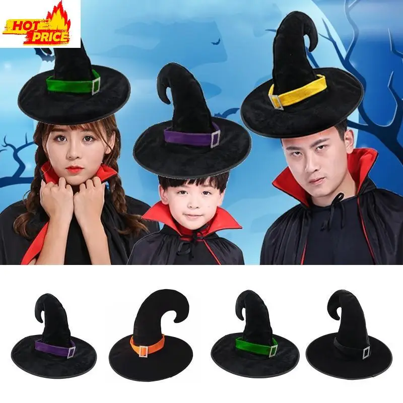 

Взрослые дети Дети Хэллоуин Шляпы ведьмы Маскарадная шляпа волшебника Косплей Костюм