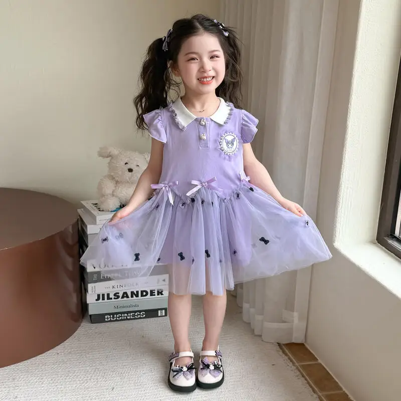 2026-女の子サスペンダーフリルリボンロリータドレス女の子プリンセスドレス夏の新しい子供のケーキドレス子供ソフトドレス-tシャツ