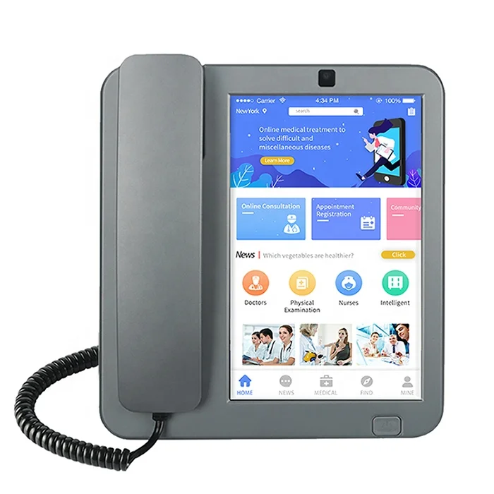 Hot sell 4g Sim Card Cordless Android System WiFi Bluetooth Hotspot 8inch Screen Desk Phone