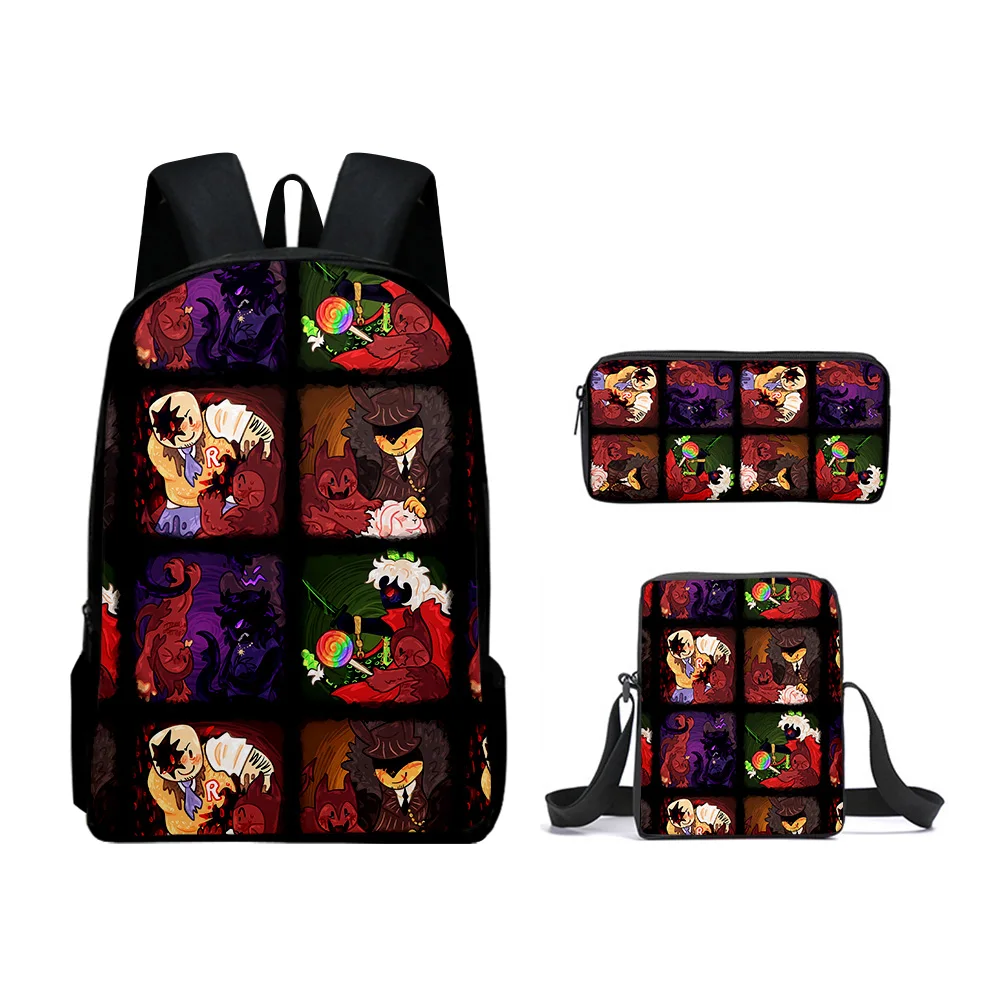 

Молодежный хип-хоп Harajuku Gubby, плюшевый 3D принт, 3 шт./компл., студенческие дорожные сумки, рюкзак для ноутбука, рюкзак, сумка на плечо, пенал