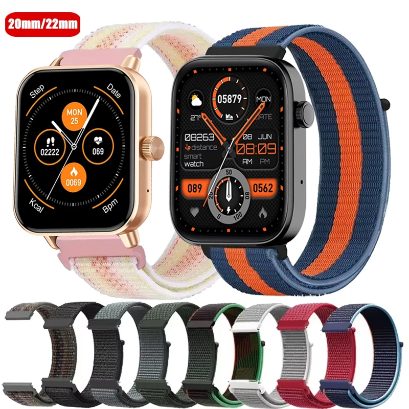 22mm 20mm Nylon Loop For COLMI P81 P71 P70 P73/COLMI i28 Ultra Watchband Correa For COLMI V73 P28 Plus C81 M40 M41 i31 i11 i20