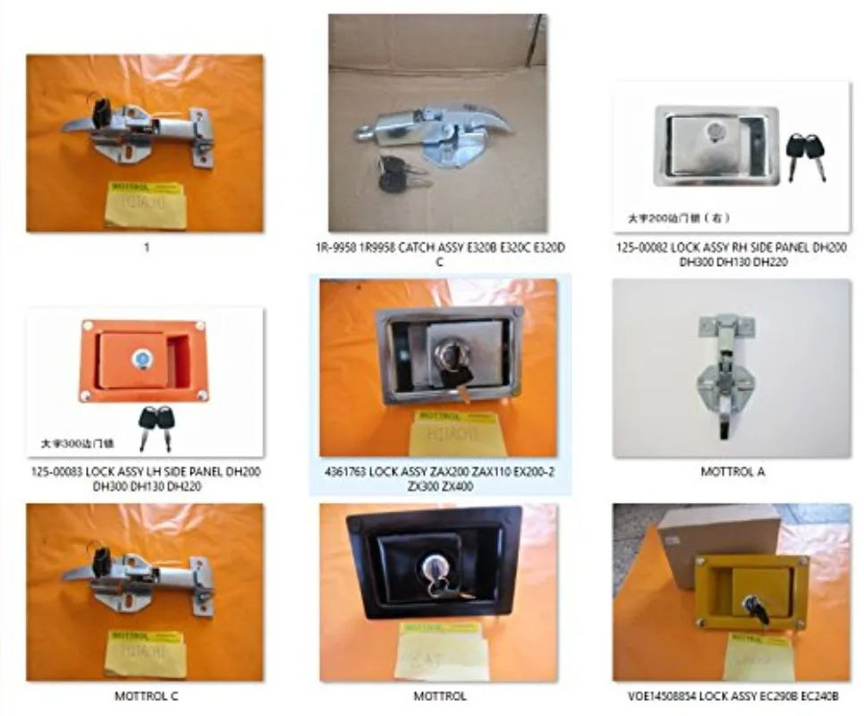 MUGURO 142-5542 1425542 Lock AS Side Panel Compatible with Caterpillar E307C E312C E320B, Excavator Parts