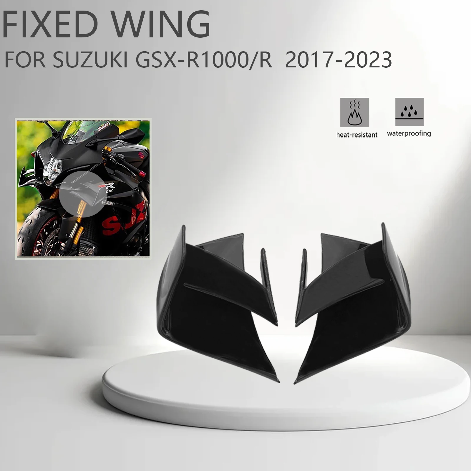 

Motorcycle Rear Wing parts Aerodynamic Fixed Winglet Fairing For SUZUKI GSX-R1000 GSX-R1000R GSXR1000 2017-2023 2020 2021 2022