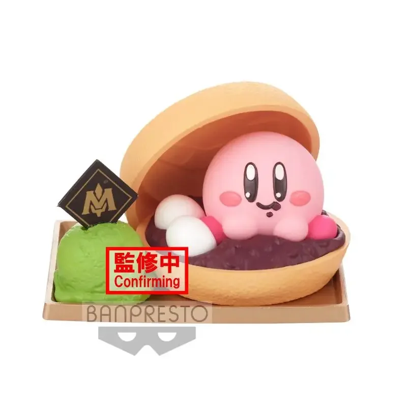 Bandai genuíno kirby paaldolce coleção hamburgo anime figuras de ação brinquedos para meninos meninas crianças presentes modelo colecionável ornamentos