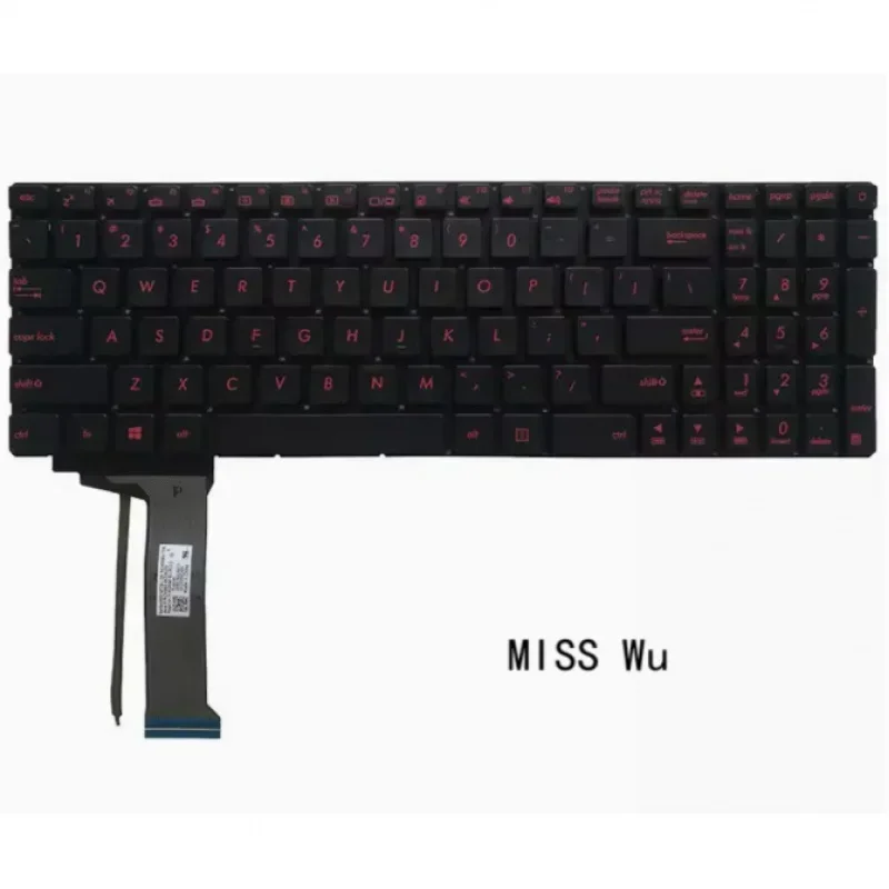 New for Asus GL551 gl551j gl551jk gl551jm GL551JW gl551jx US backlit laptop keyboard