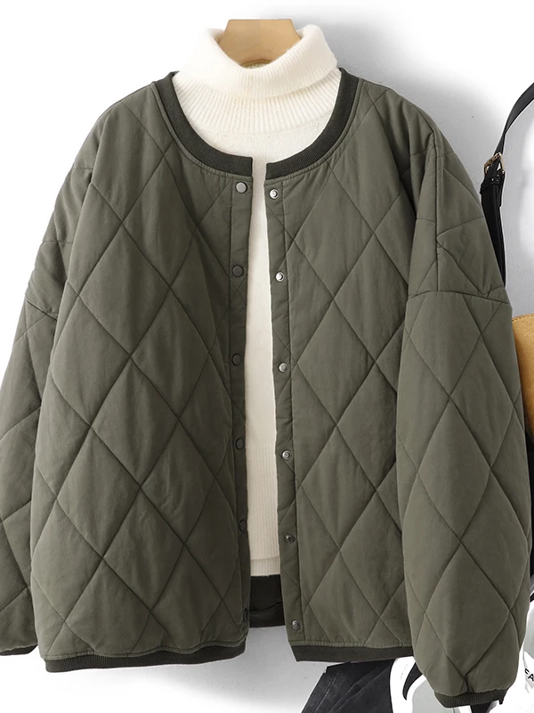 

Легкий хлопковый топ в Корейском стиле с ромбовидным узором, женский повседневный топ больших размеров, модный художественный свободный крой