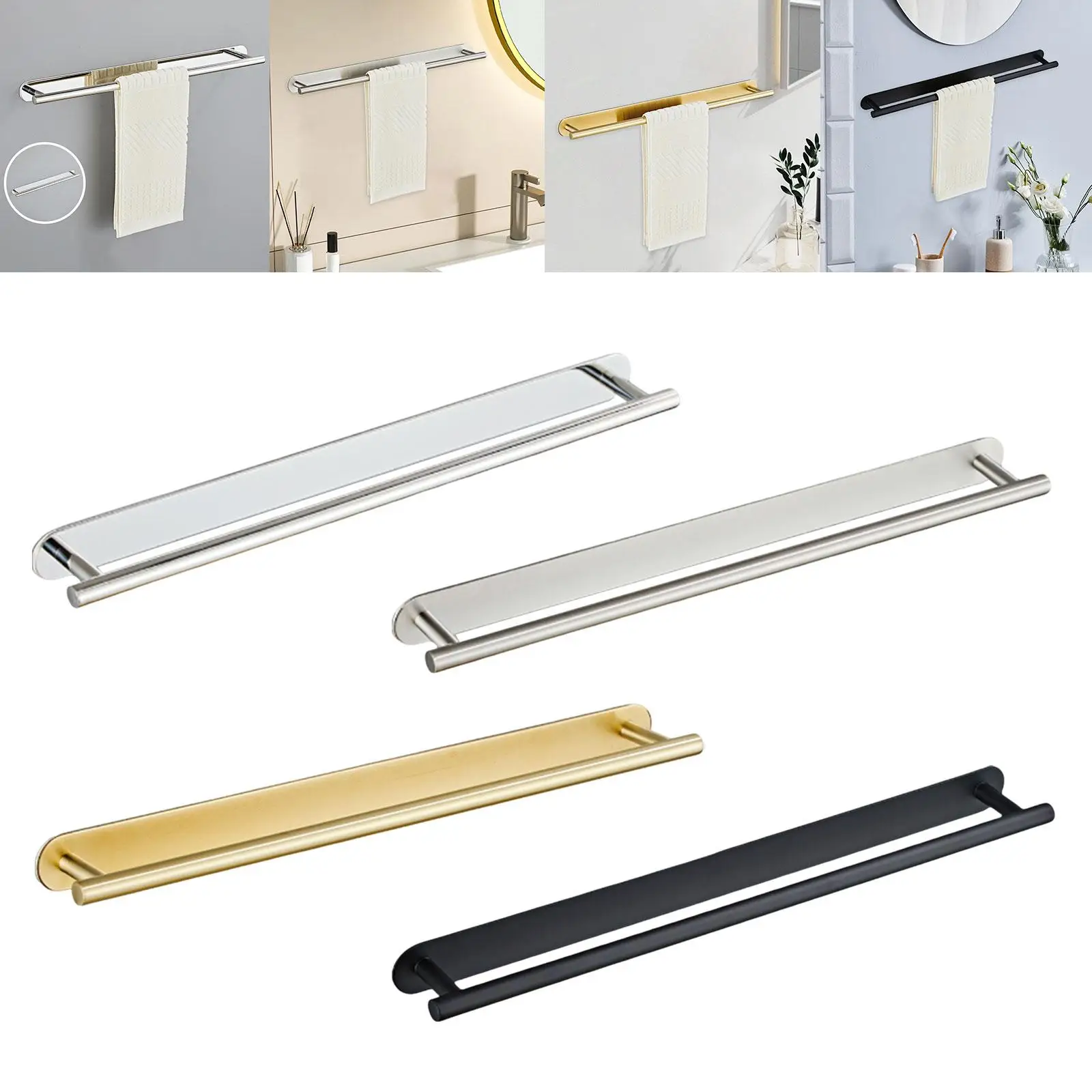 

Towel Rack Bathroom Bar Countertop Modern Wall Mounted Classic Stand Towel