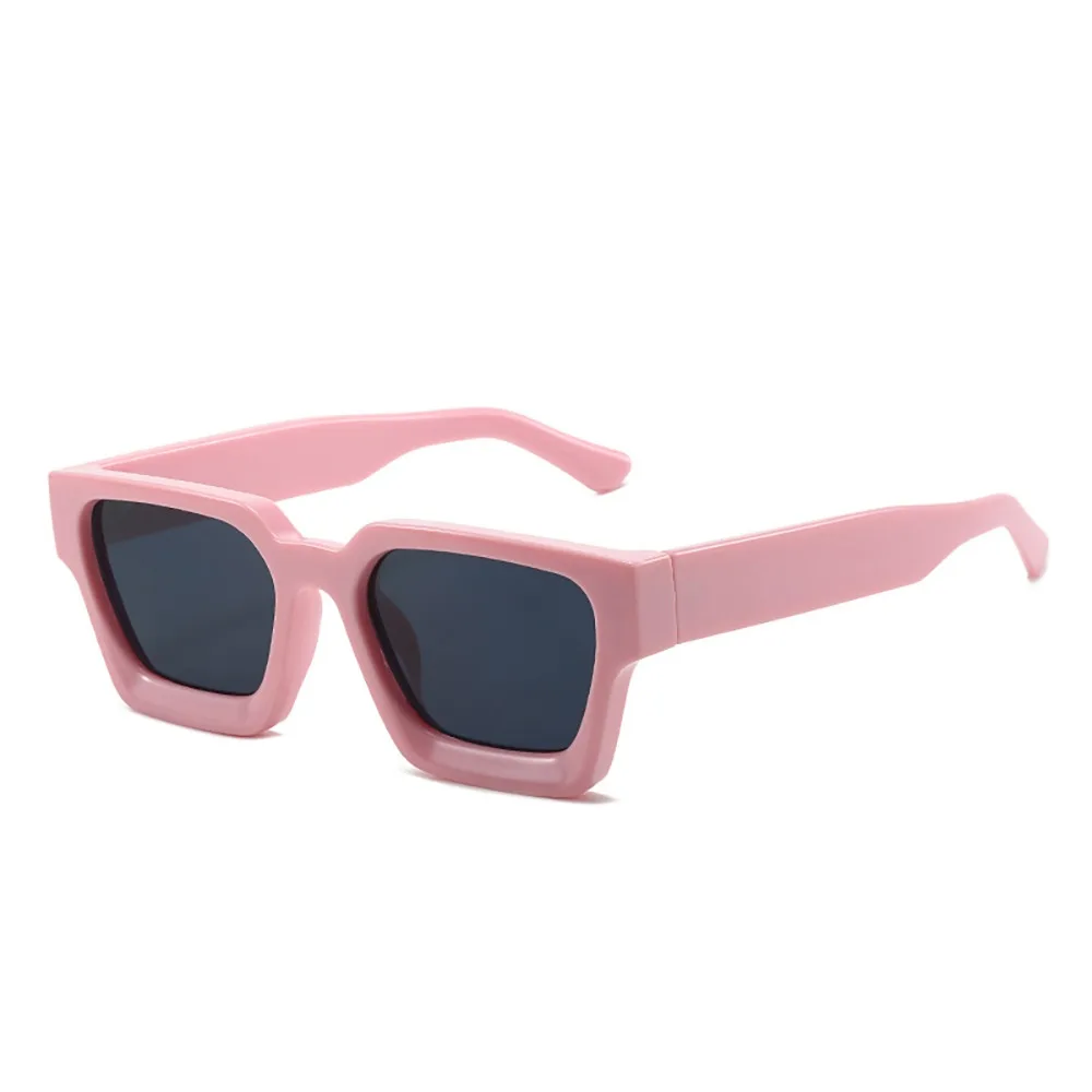 

Multicolor Large Square Frame Sun Glasses Lightweight Vintage Leopard Print Sunglasses Wide Legs Fashion Men UV400 Eyewear