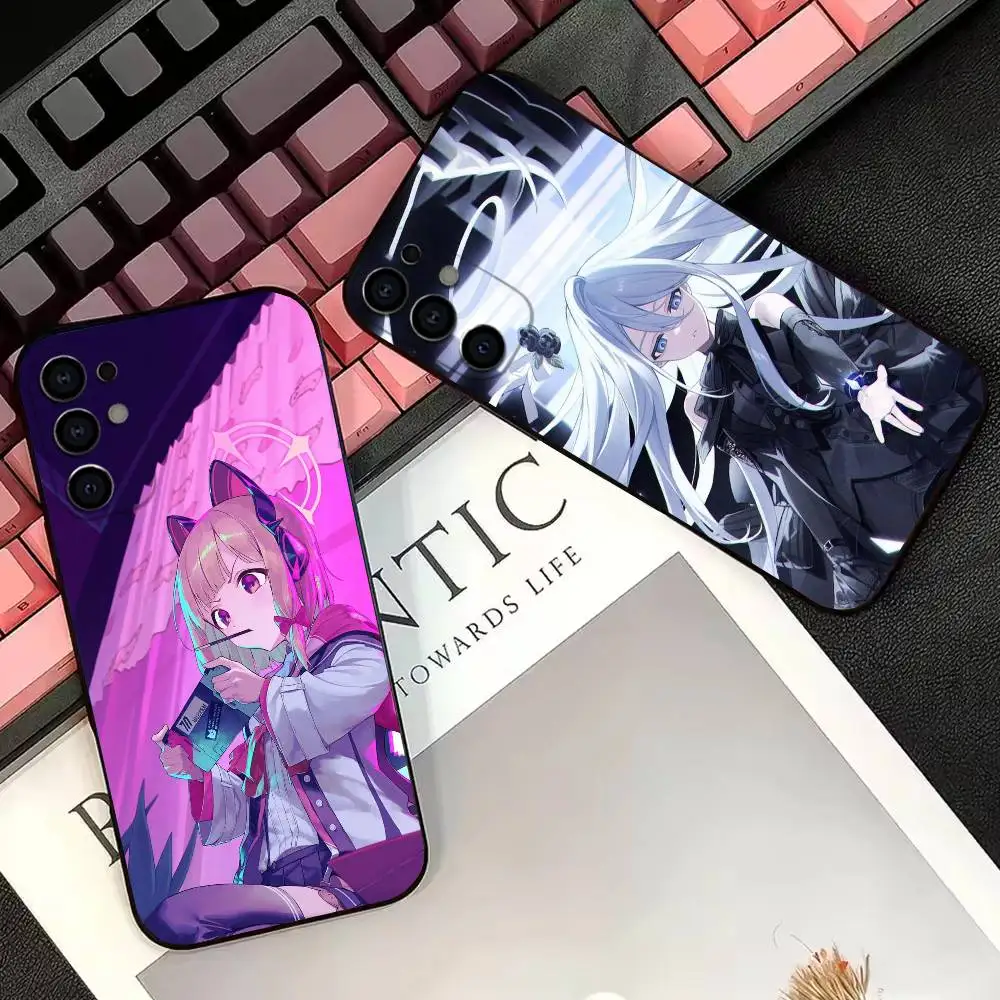 Blue Archive Phone Case Transparent Silicone Soft For Samsung S25,S24,S21,S22,S23,S30,Ultra,S20,Plus,Fe