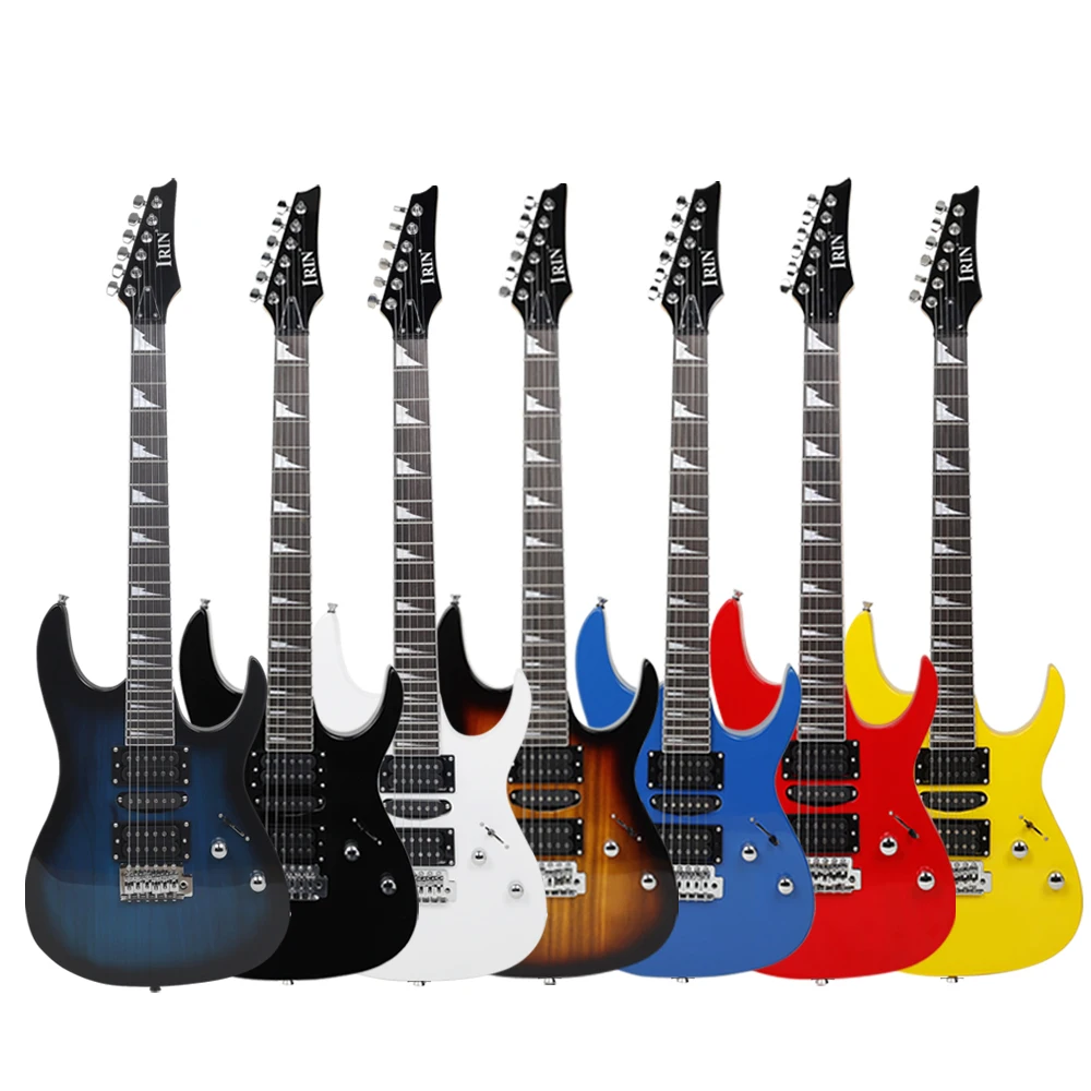 IRIN 39 Inches Electric Guitar 6 Strings 24 Frets Electric Guitarra Rosewood Fingerboard Maple Body Neck Electric Guitar