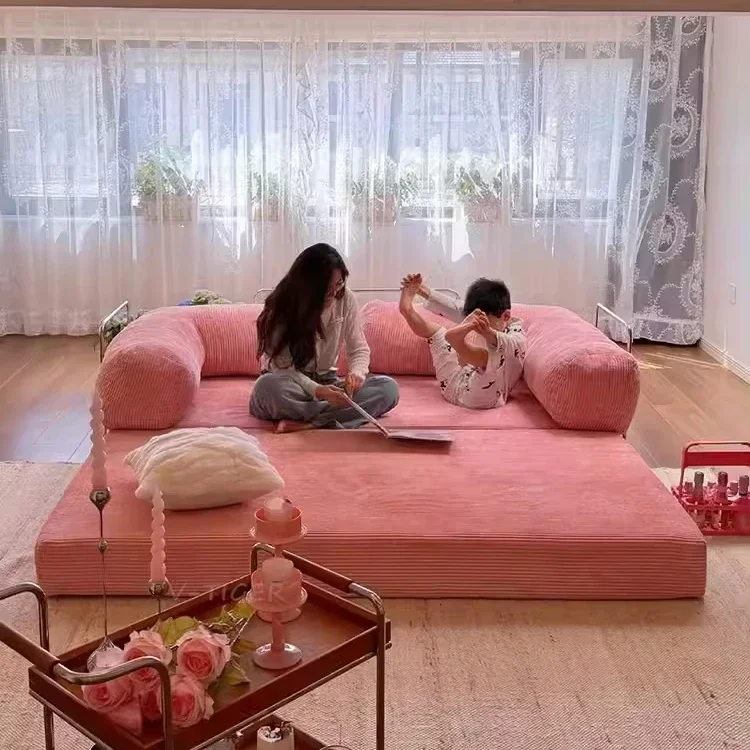 

Vacuum Compression Sofa Corduroy Multi-functional Sofa Bed Living Room Bedroom Fabric Sofa