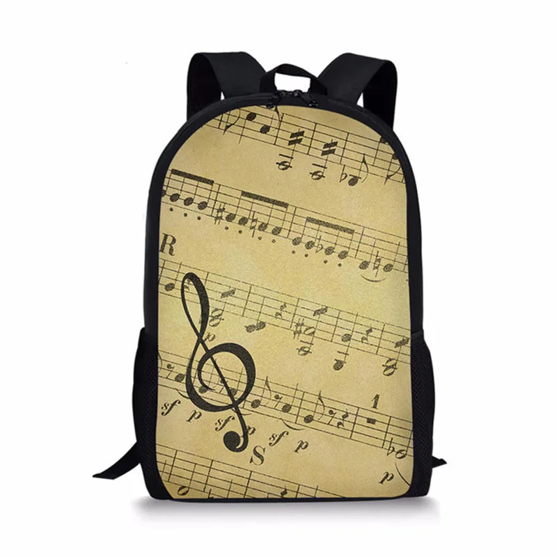 Piano Music Notes Pattern Children School Bags for Girls Boys Teenage Backpacks Kids Student Book Bags Casual Travel Backpack