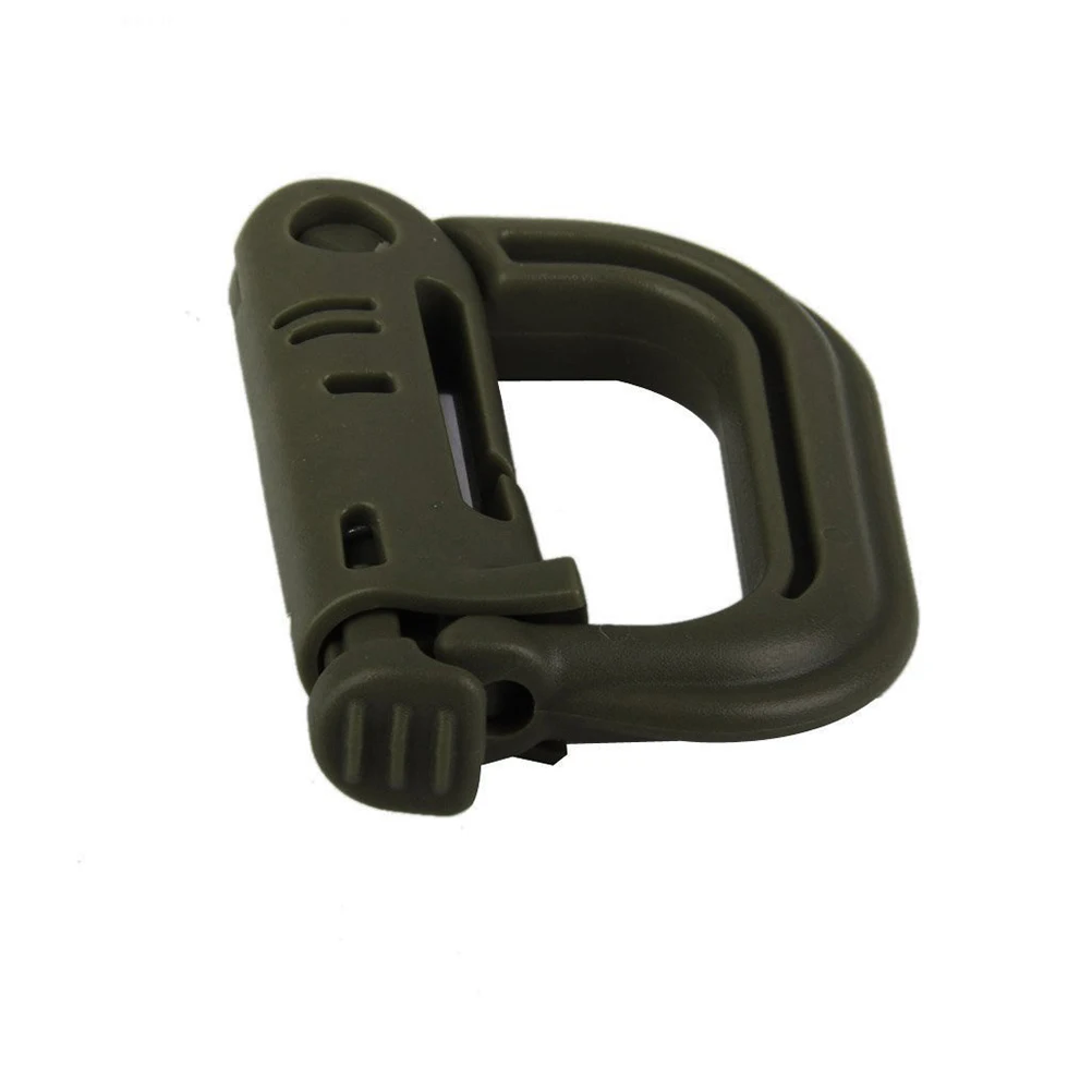 

10 Pcs D-ring Buckle Grimloc Locking Tan Webbing Multipurpose Outdoor Bag Hunting Backpack Accessories Lightweight