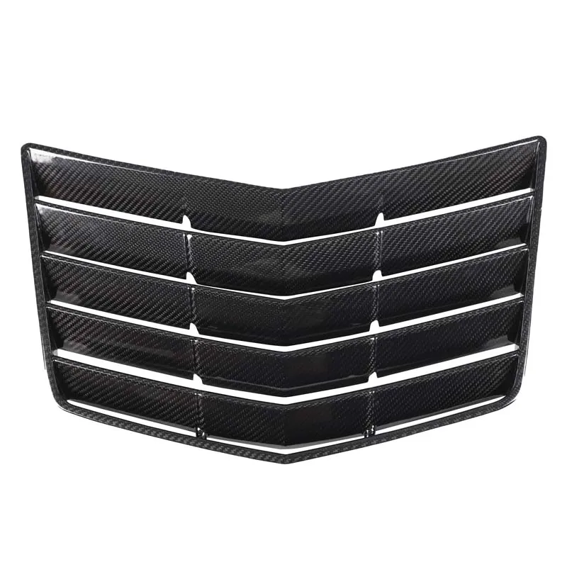 إطار منفذ الهواء للغطاء الأمامي للسيارة Corvette C7 2014-2019 (غير ينطبق على Z06 وZR1) ملحقات السيارة من ألياف الكربون الحقيقية #6