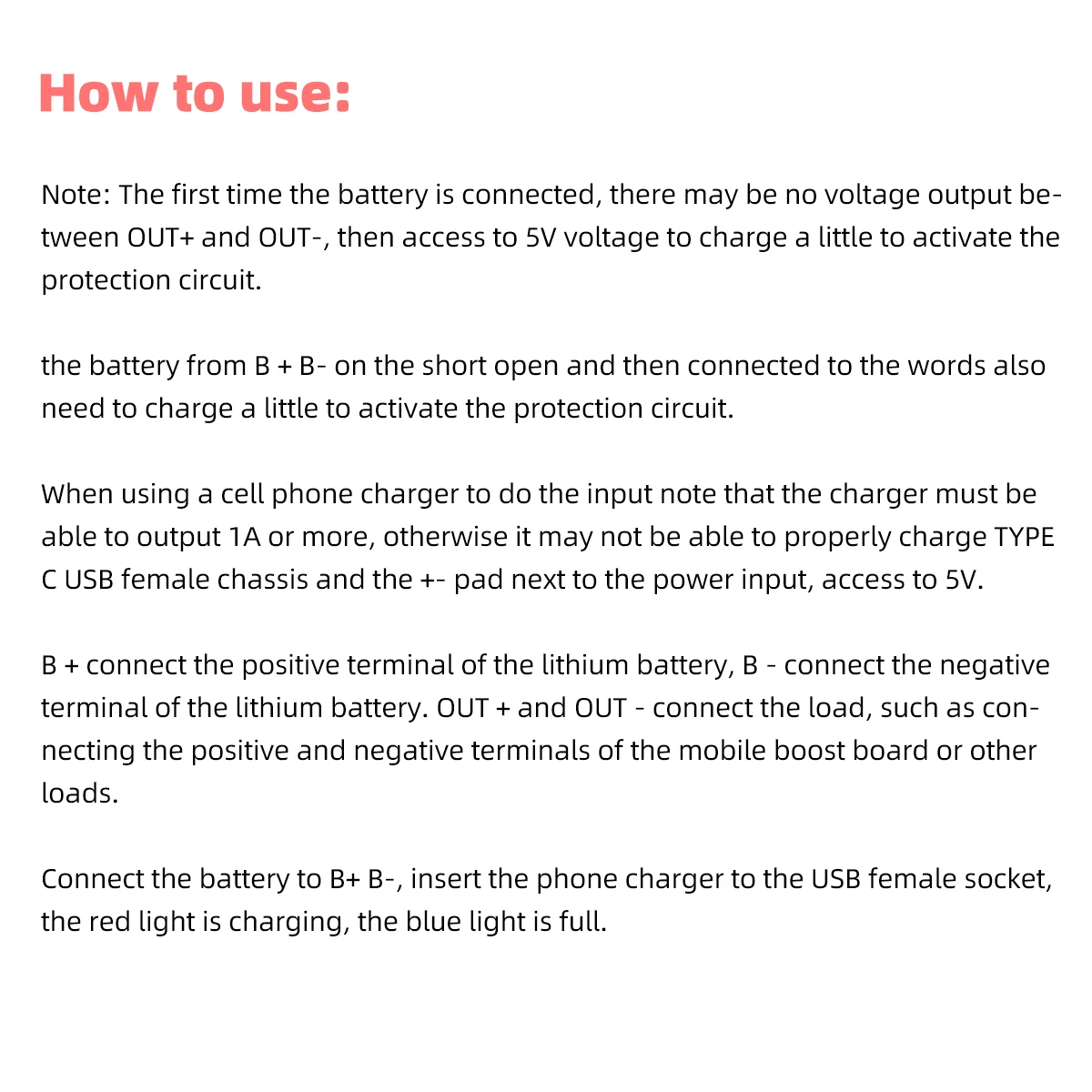 Dual Functions 1A Li-ion Micro Type C 5V 1A 18650 TP4056 Lithium Battery Charger Module Charging Board With Protection For DIY